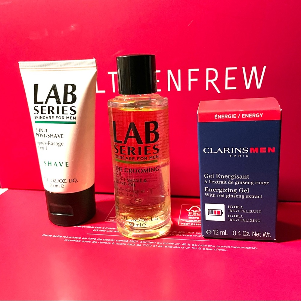 *Brand New* Men’s Grooming Kit- LAB Series + Clarins Men Skincare Gift Set!